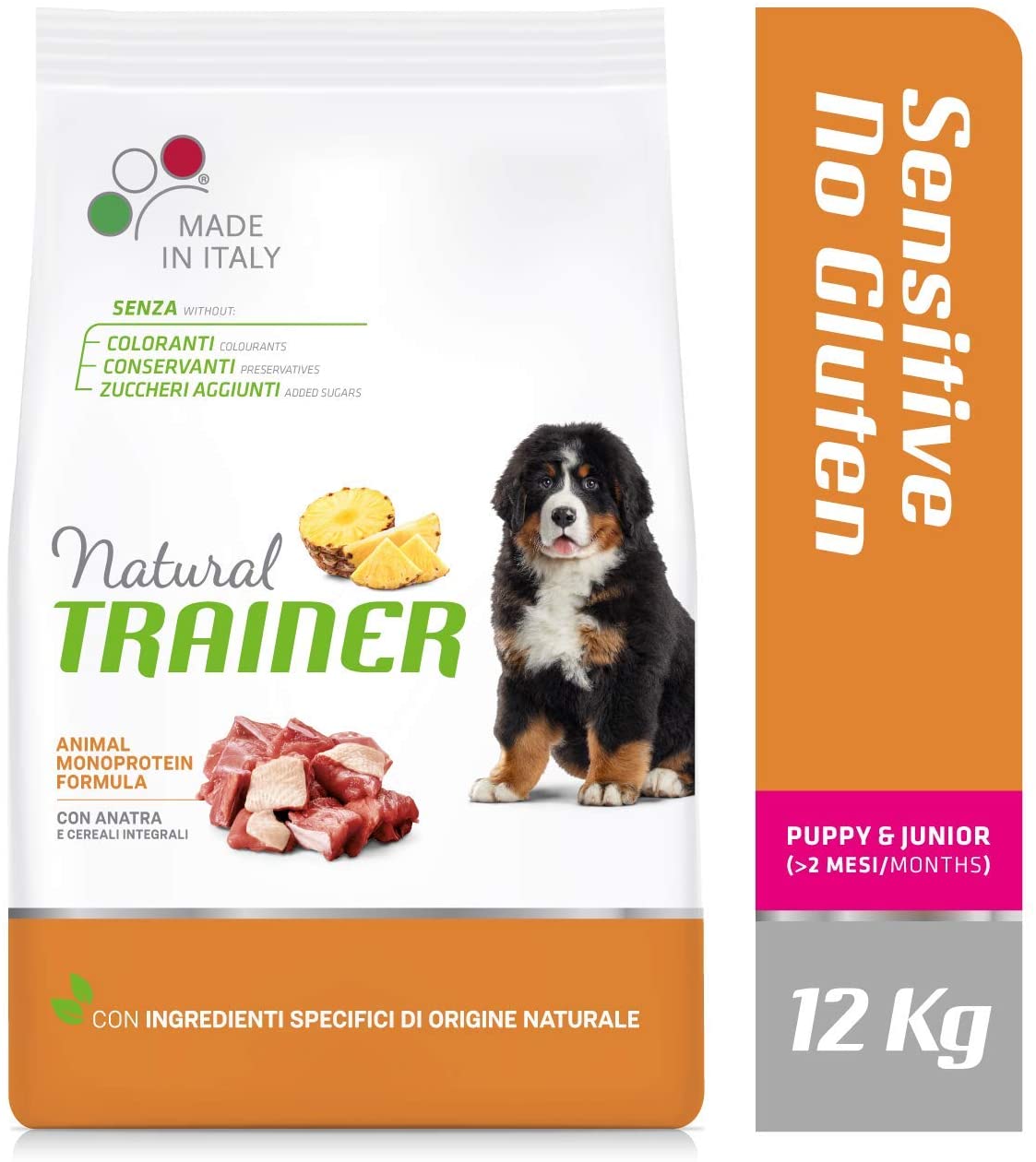 Natural Trainer Maturity Medium/Maxi Salmone 12kg No Gluten - Cane Adulto