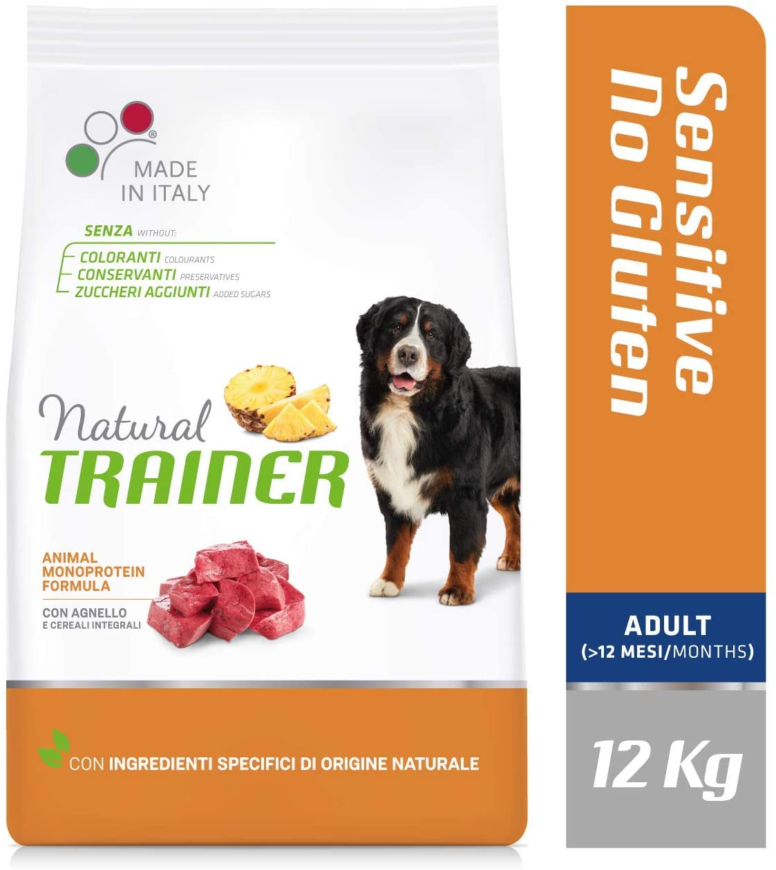 Natural Trainer Maturity Medium/Maxi Salmone 12kg No Gluten - Cane Adulto