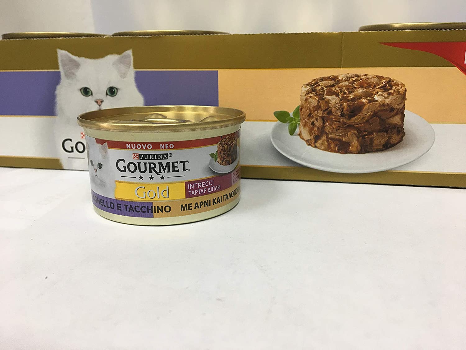 GOURMET Gold Intrecci Salmone e Merluzzo 85g Lattina