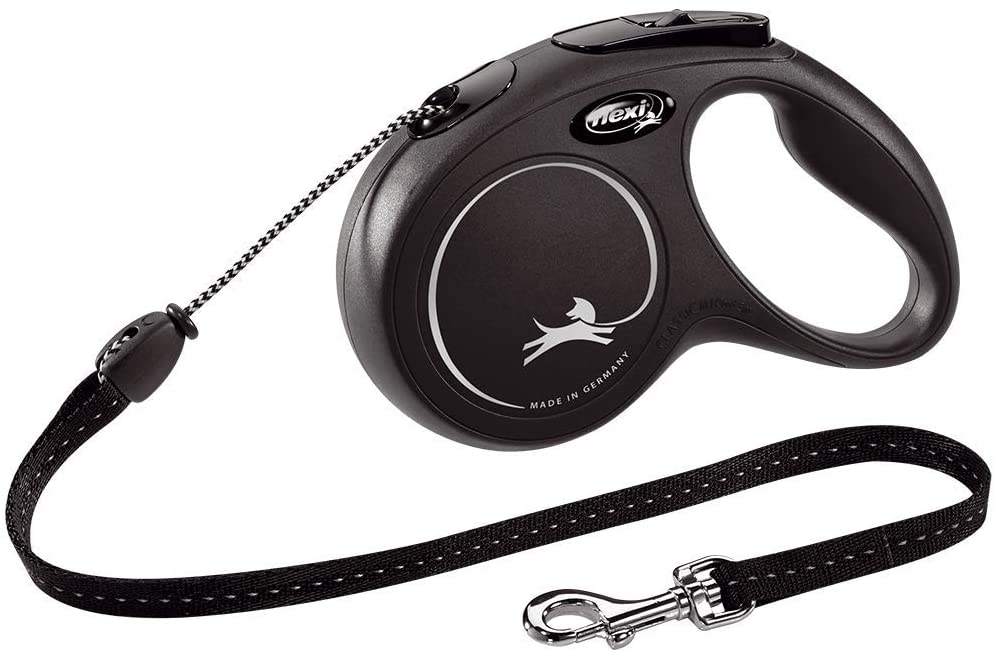 Flexi new classic M fettuccia 5mt nero