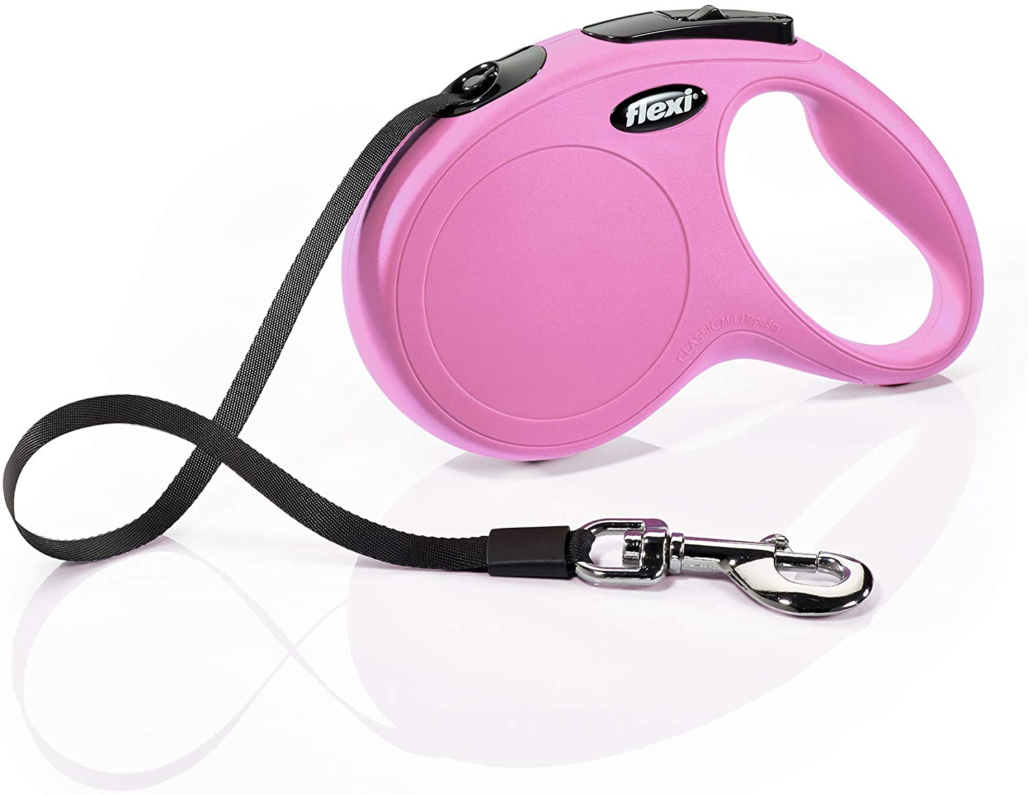 Flexi new classic M fettuccia 5mt nero