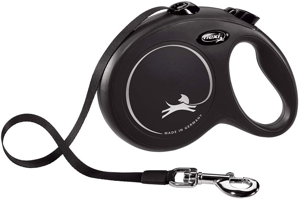 Flexi new classic M fettuccia 5mt nero