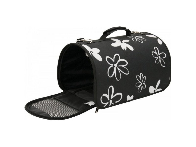 Zolux Flower M - Borsa Trasportino per Cane o Gatto Nero