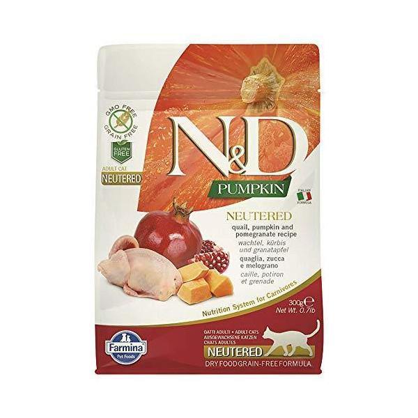 Farmina N&D Zucca Grain Free Neutered Quaglia e Melograno 300gr