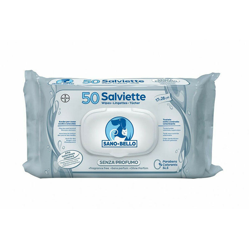 Bayer Sano e Bello Salviette detergenti senza profumo 50 pz