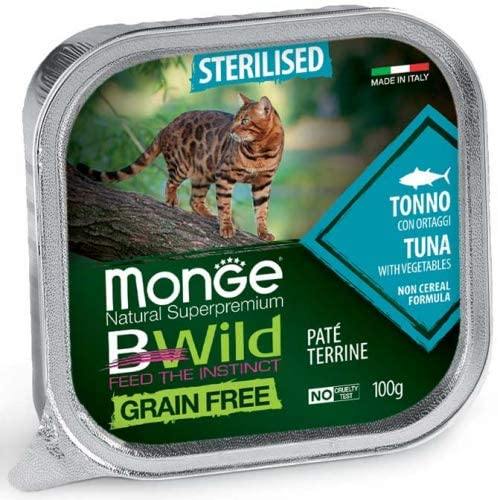 Monge Bwild Grain Free Sterilised Tonno 100gr