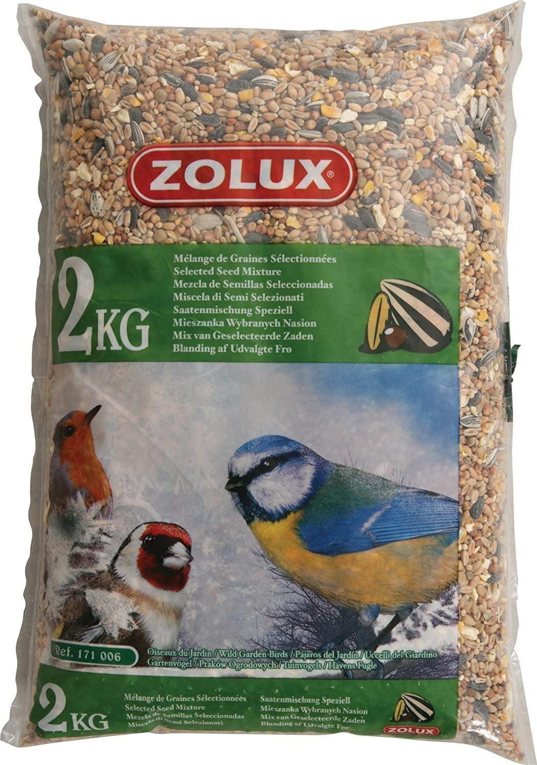 Zolux Mix di Granaglie da Giardino 2kg - Uccelli Selvatici