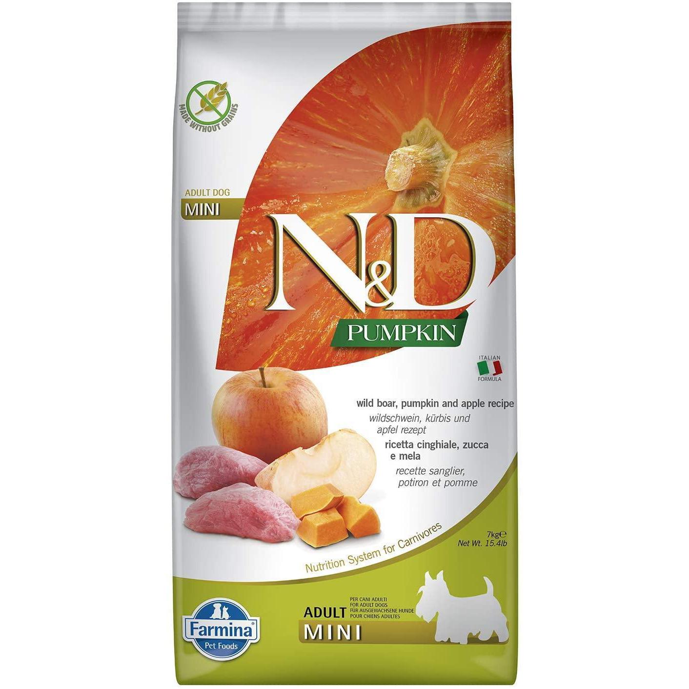 Farmina N&D Zucca Grain Free Adult Mini Cinghiale e Mela 7kg