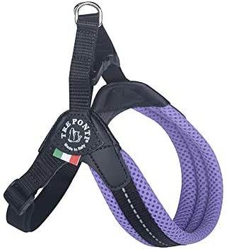 TRE PONTI Pettorina Easy Fit Rete Sottopancia Regolabile Azzurro 4