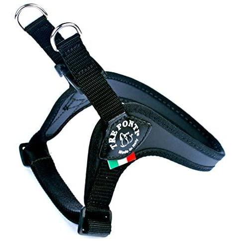 TRE PONTI Pettorina Easy Fit sottopancia regolabile Original Nero Bordo