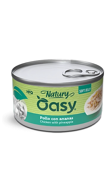 OASY Natury Soft Jelly Pollo con Ananas 85g