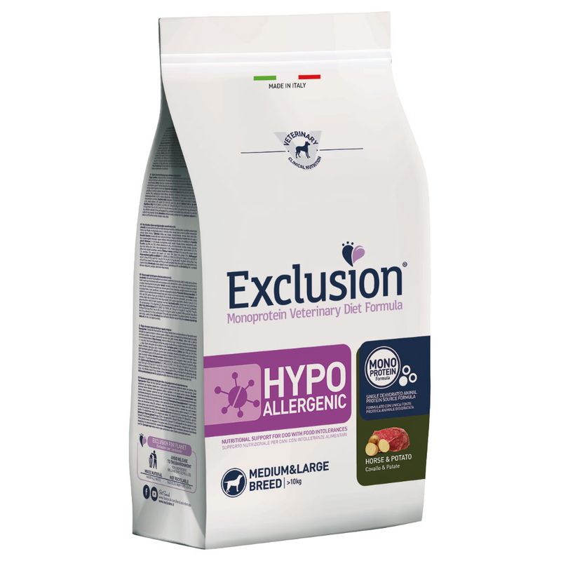 Exclusion Diet Hypoallergenic Cavallo & Patate  Medium Large 2 kg