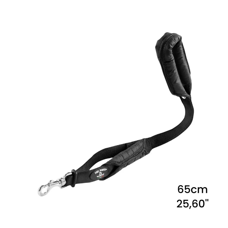 TRE PONTI Guinzaglio Doppio Manico Nero 105cm