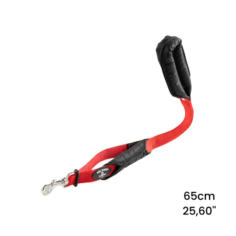 TRE PONTI Guinzaglio Doppio Manico Rosso 105cm