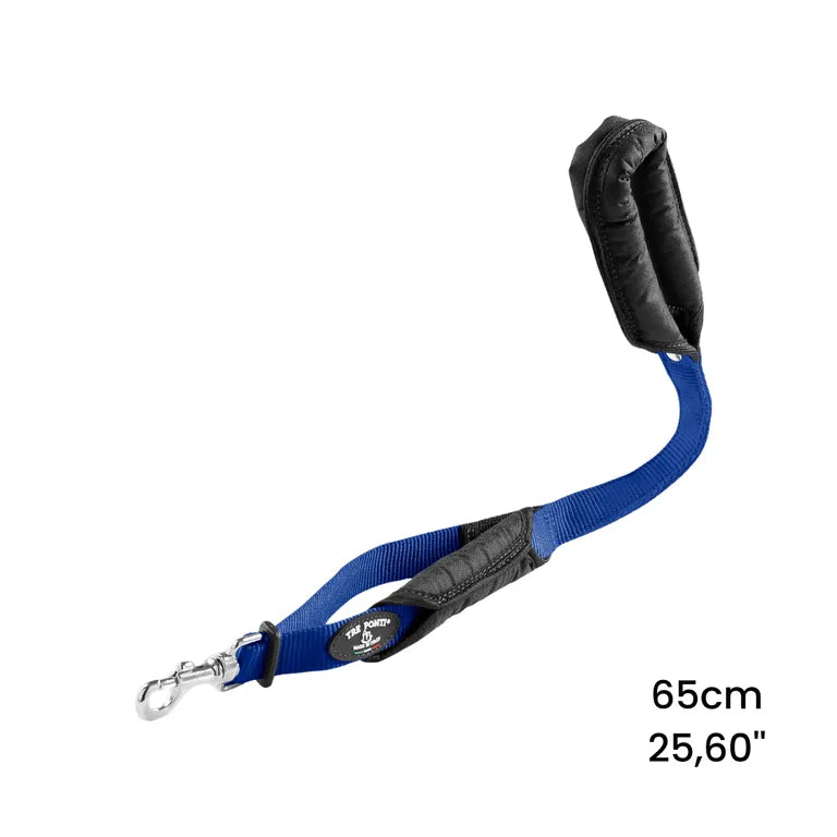TRE PONTI Guinzaglio Doppio Manico Blu 65cm