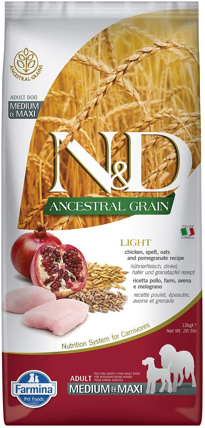 Farmina N&D Ancestral Grain Light Pollo, Melograno 12kg
