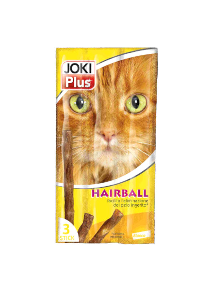 Joki Plus Hairball 3x5g Snack per Gatto