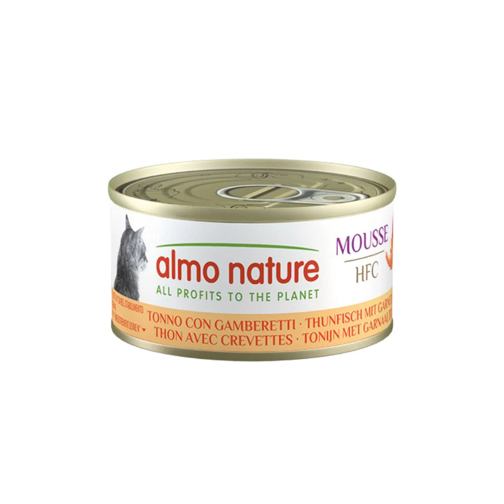 Almo Nature HFC Mousse Cats - Tonno con Gamberetti 70g