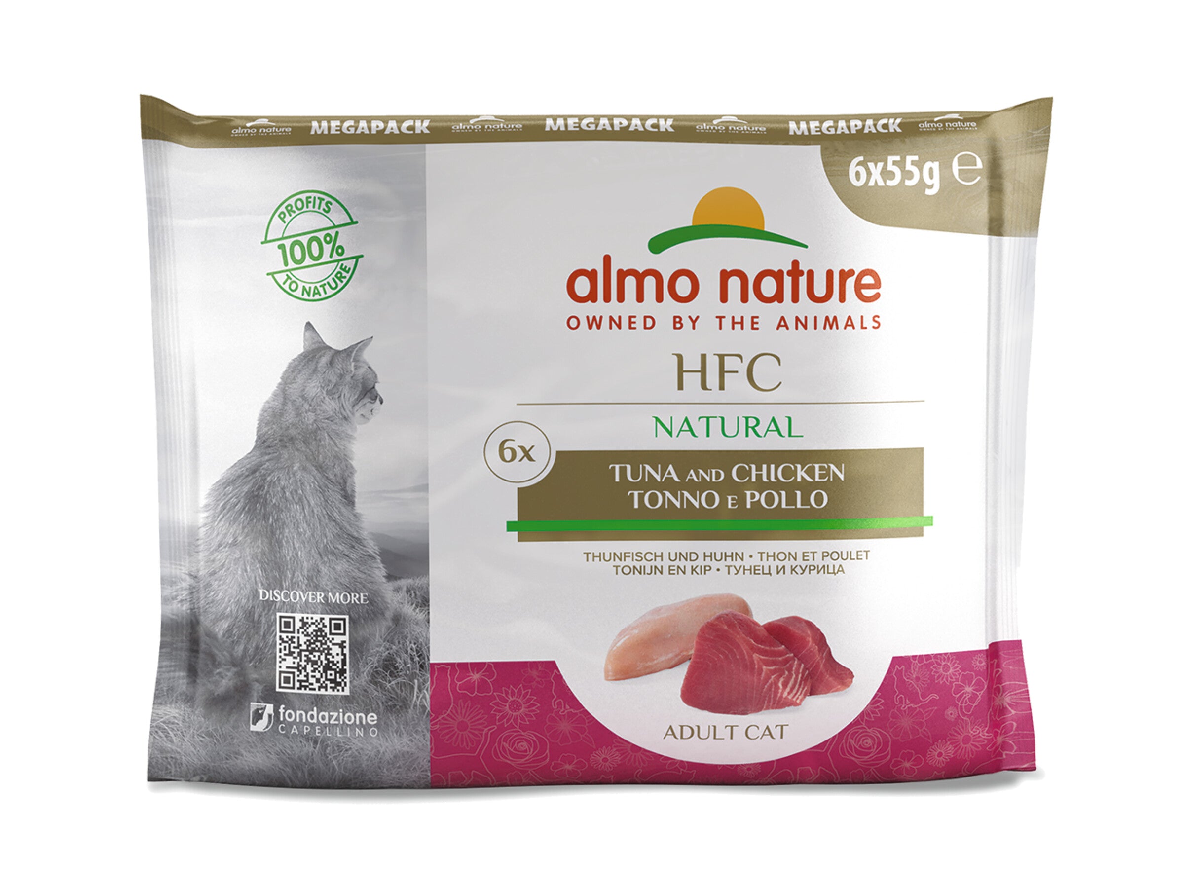Almo Nature HFC Natural Megapack Natural Tonno e Pollo 6x55g