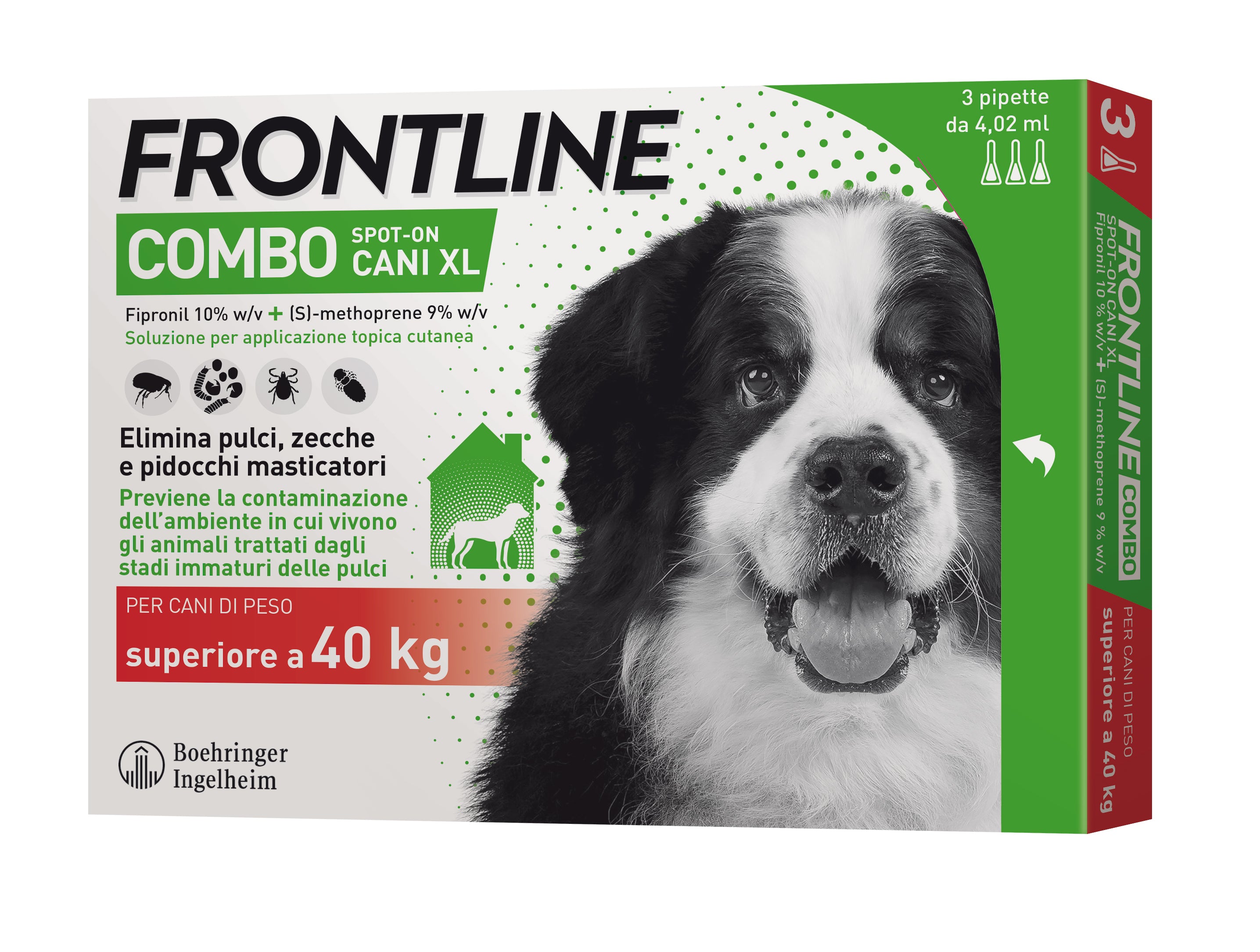 Frontline Combo Cani superiore a 40kg - 3 Pipette
