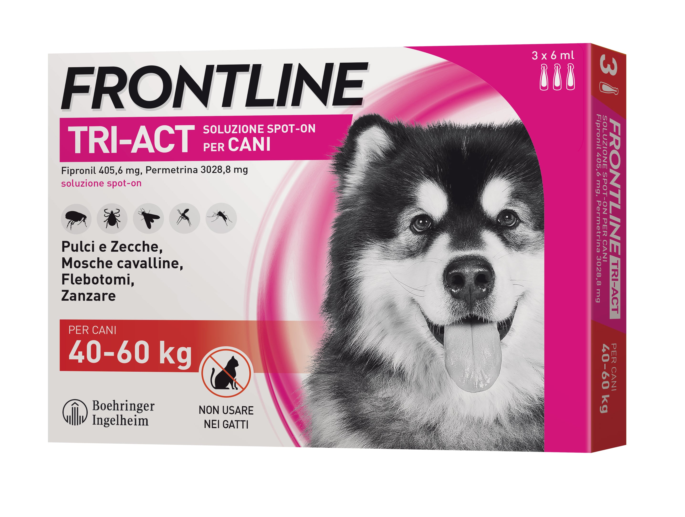 Frontline Tri-Act Cani 40-60 kg - 3 Pipette