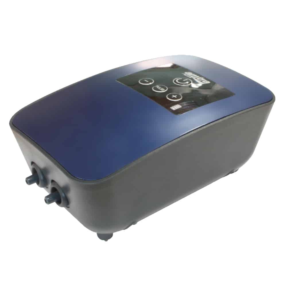AMTRA Air System UPS 360 – aeratore per acquari con batteria di emergenza, sistema salvapesci e 2 uscite aria
