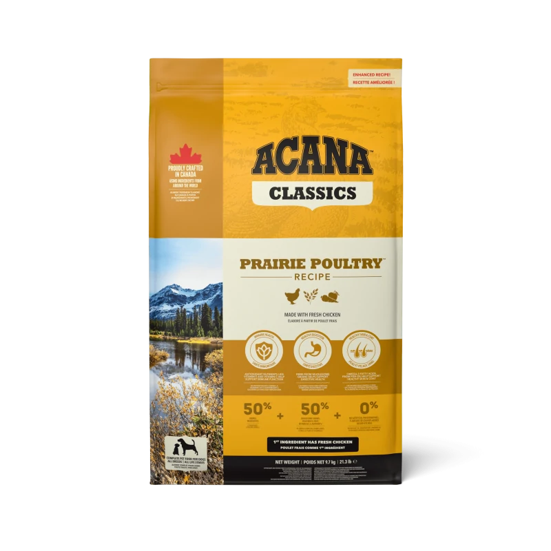 Acana Prairie Poultry 9,7kg Crocchette per Cane