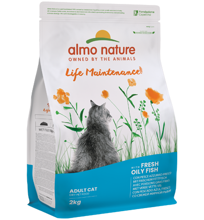 Alimento completo Almo Nature Life Maintenance Pesce Azzurro Fresco 2 kg per gatti adulti