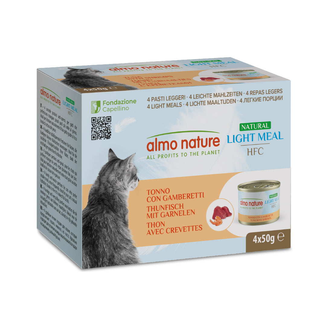 Almo Nature HFC Natural Light Meal Tonno e Gamberetti 4x50g