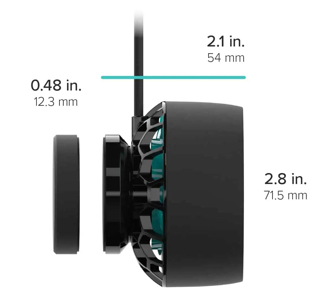 AquaIllumination Nero 3 - Pompa di Movimento Regolabile Wi-Fi