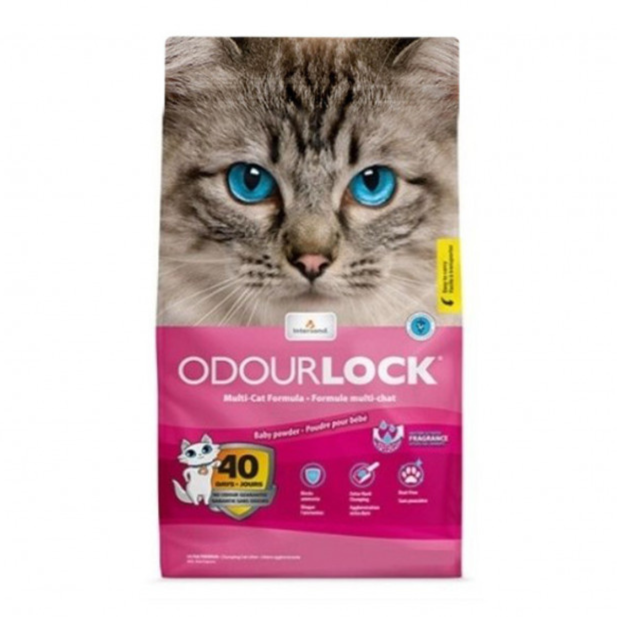 OdourLock Lettiera per Gatti al Profumo di Talco - 12kg