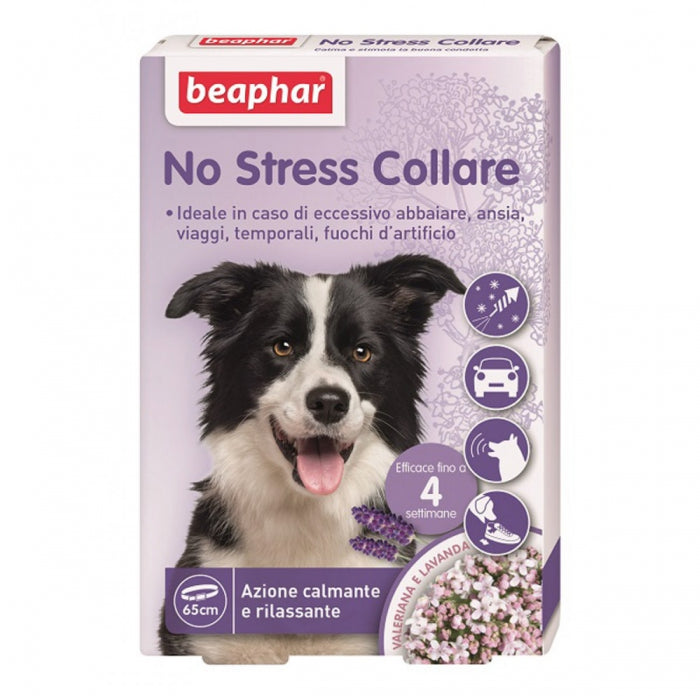 Beaphar No Stress 65cm - Collare Antistress per Cani alla Valeriana