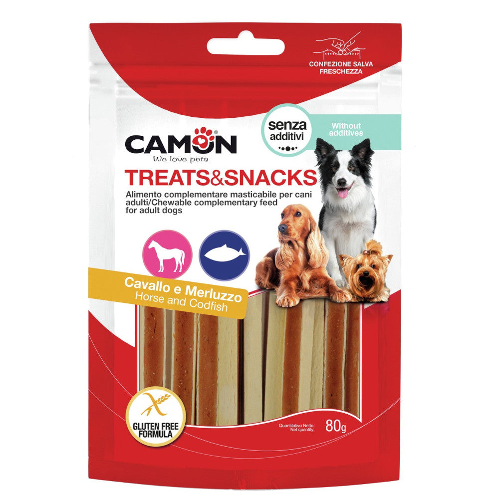 Camon Treats&Snacks Sandwich Cavallo e Merluzzo 80 Gr