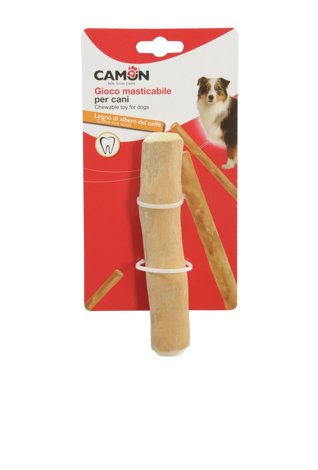 Camon Bastone in Legno di Caffè - Gioco Cani cm15-20