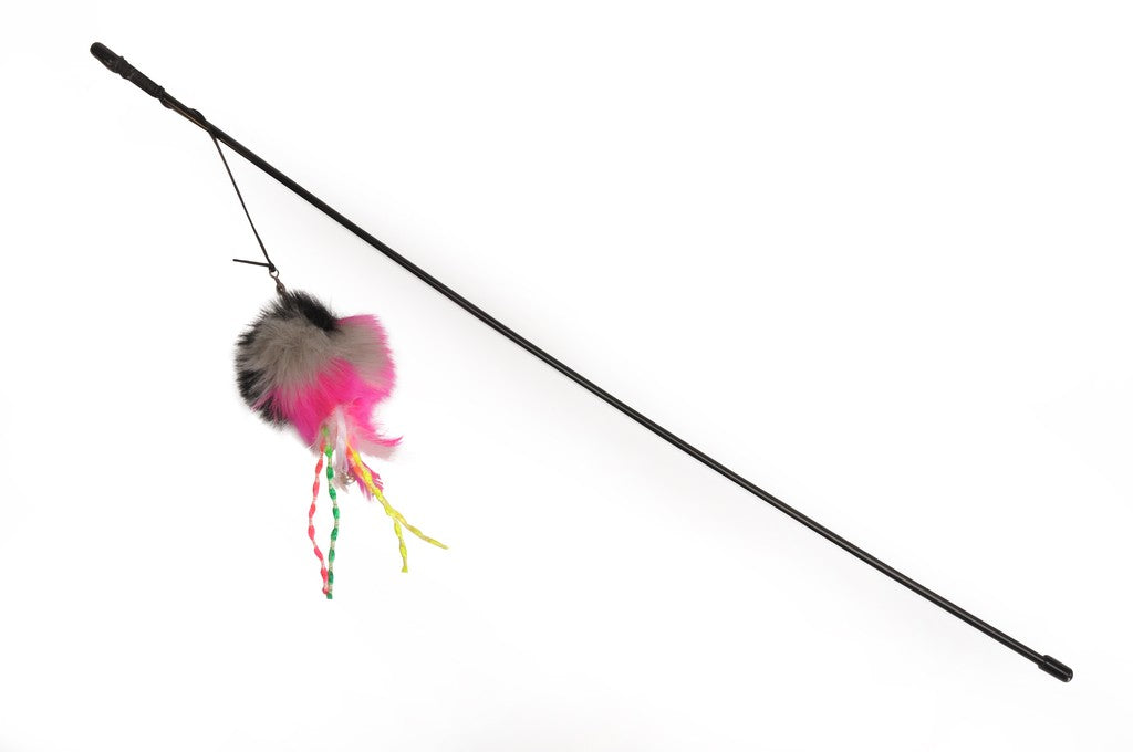 Camon Cannetta per Gatti 61 cm – Con Giochi Piumati Assortiti