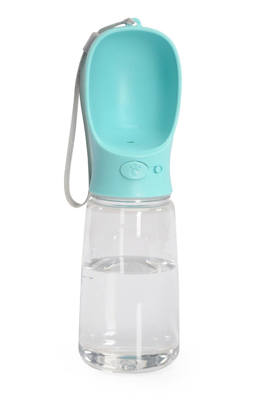Bottiglia Camon Click&Drink rosa da 550 ml per cani con beccuccio integrato