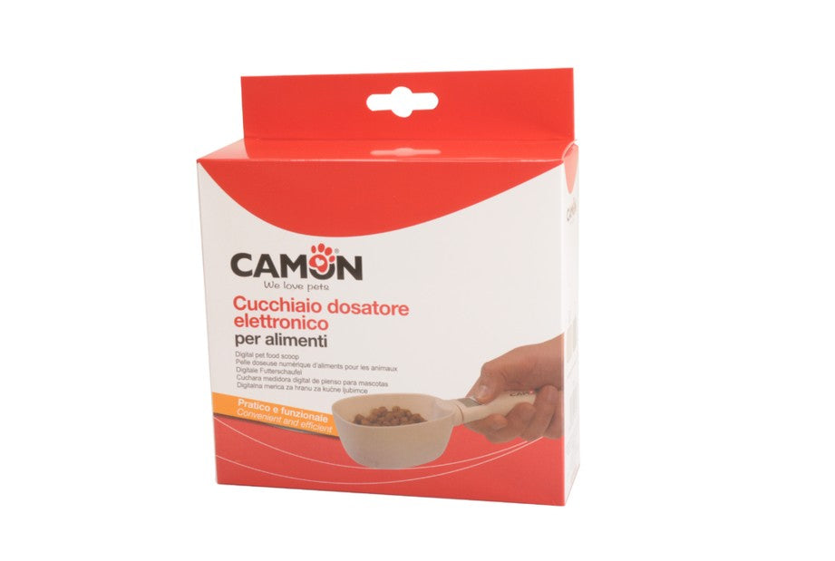 Cucchiaio dosatore elettronico Camon per alimenti in ABS per cani e gatti