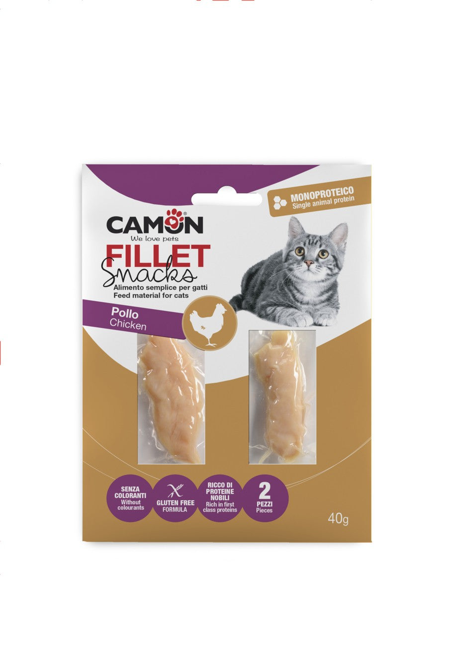 Camon Filetti di Pollo - Snack per Gatti 40g