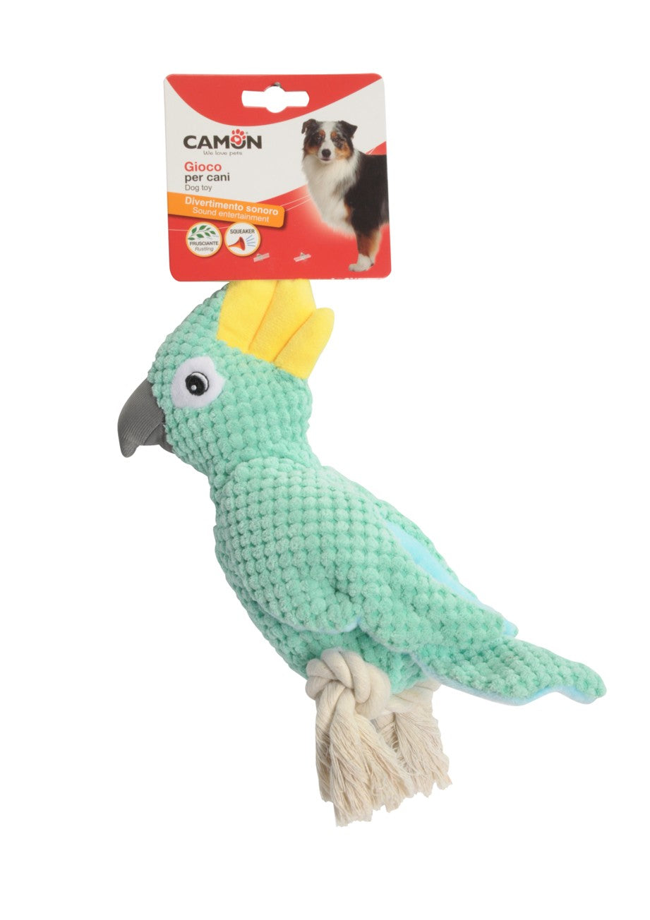 Camon Pappagallo con Squeaker Gioco per Cani