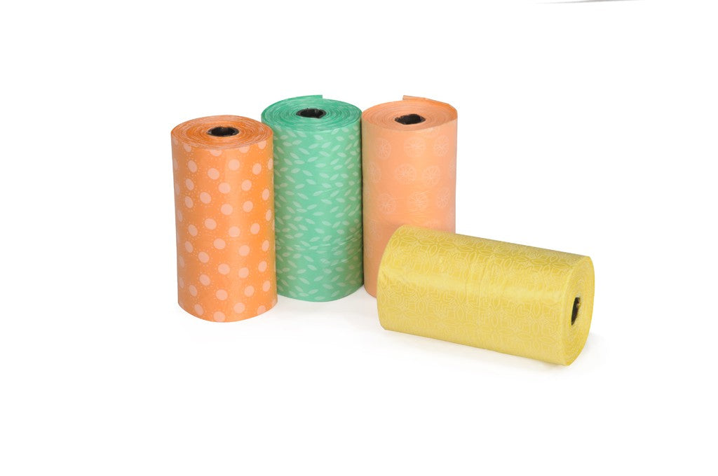 Camon Sacchetti Igienici al Profumo di Agrumi - 4 Rotoli da 15 Sacchetti