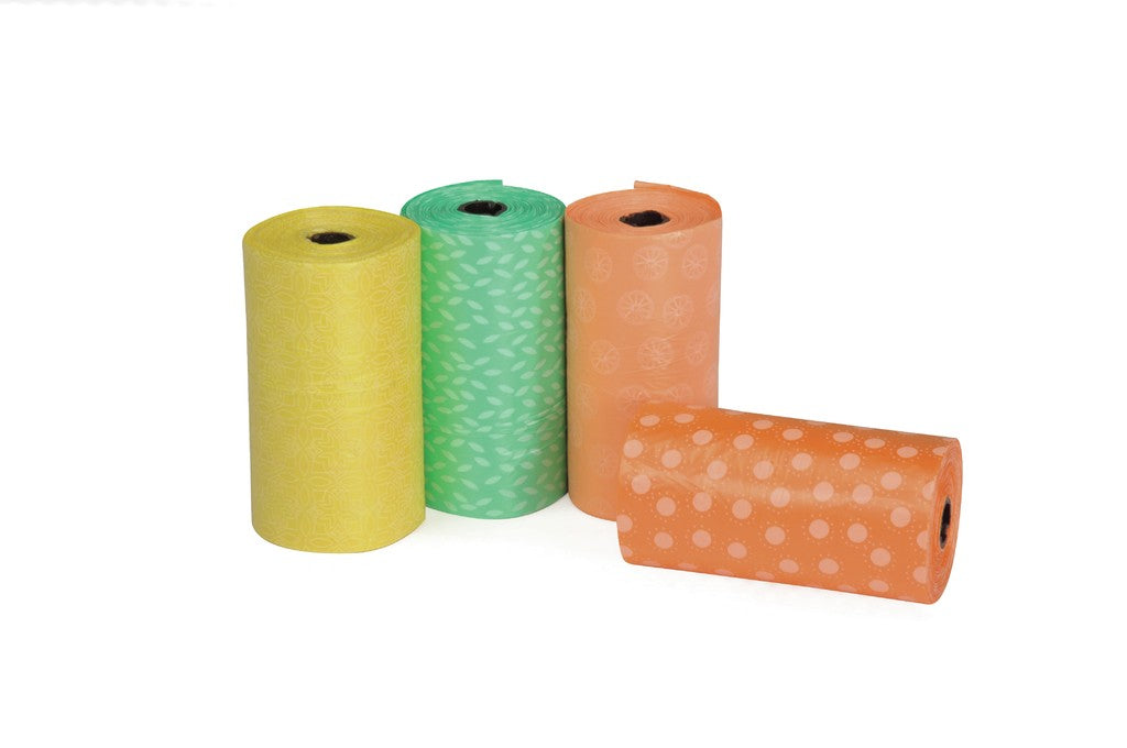 Camon Sacchetti Igienici al Profumo di Agrumi - 4 Rotoli da 15 Sacchetti