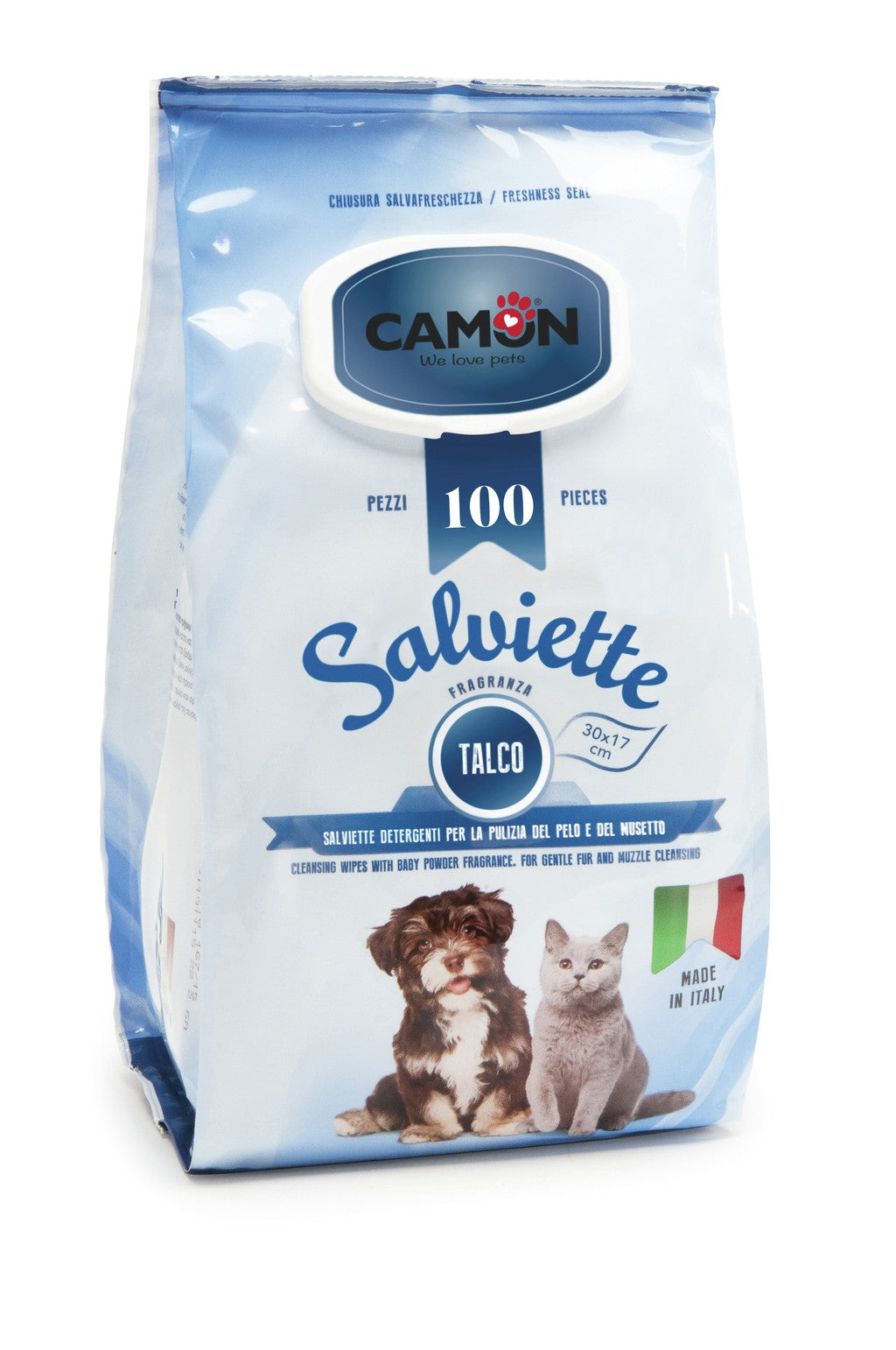 Camon Salviette Detergenti al Talco 100 pz