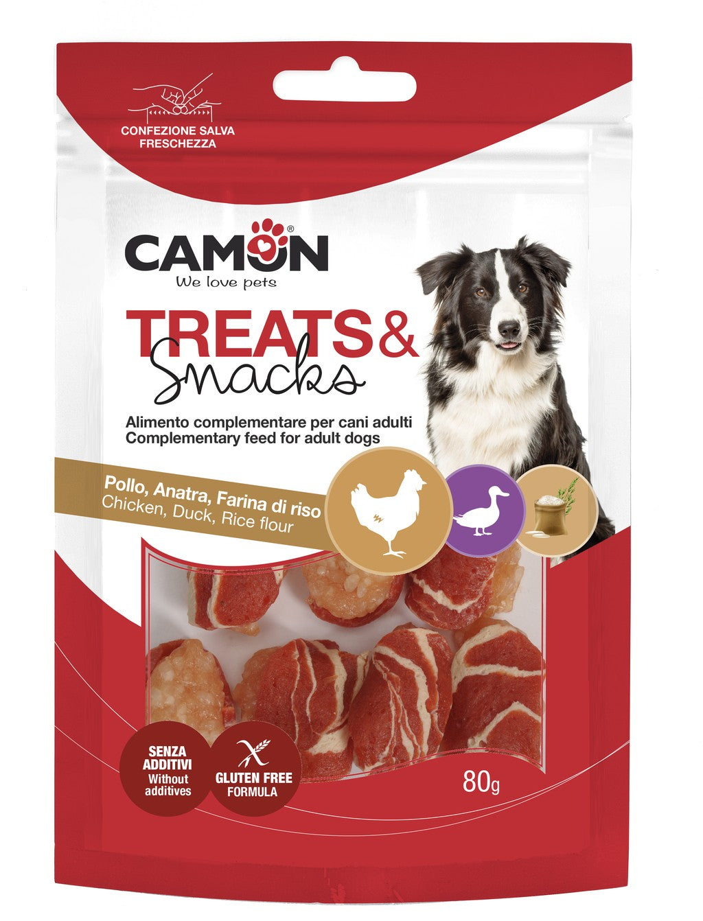 Camon Sushi di Pollo e Anatra Snack per Cani
