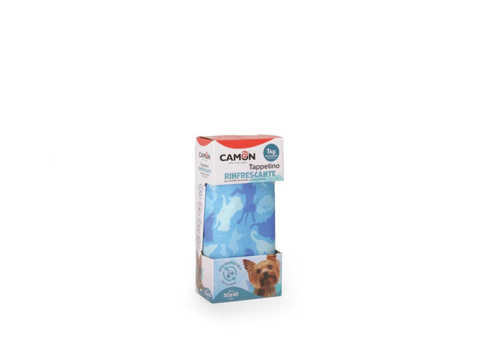 Scatola del tappetino rinfrescante Camon 50x40 cm per cani di piccola taglia e gatti