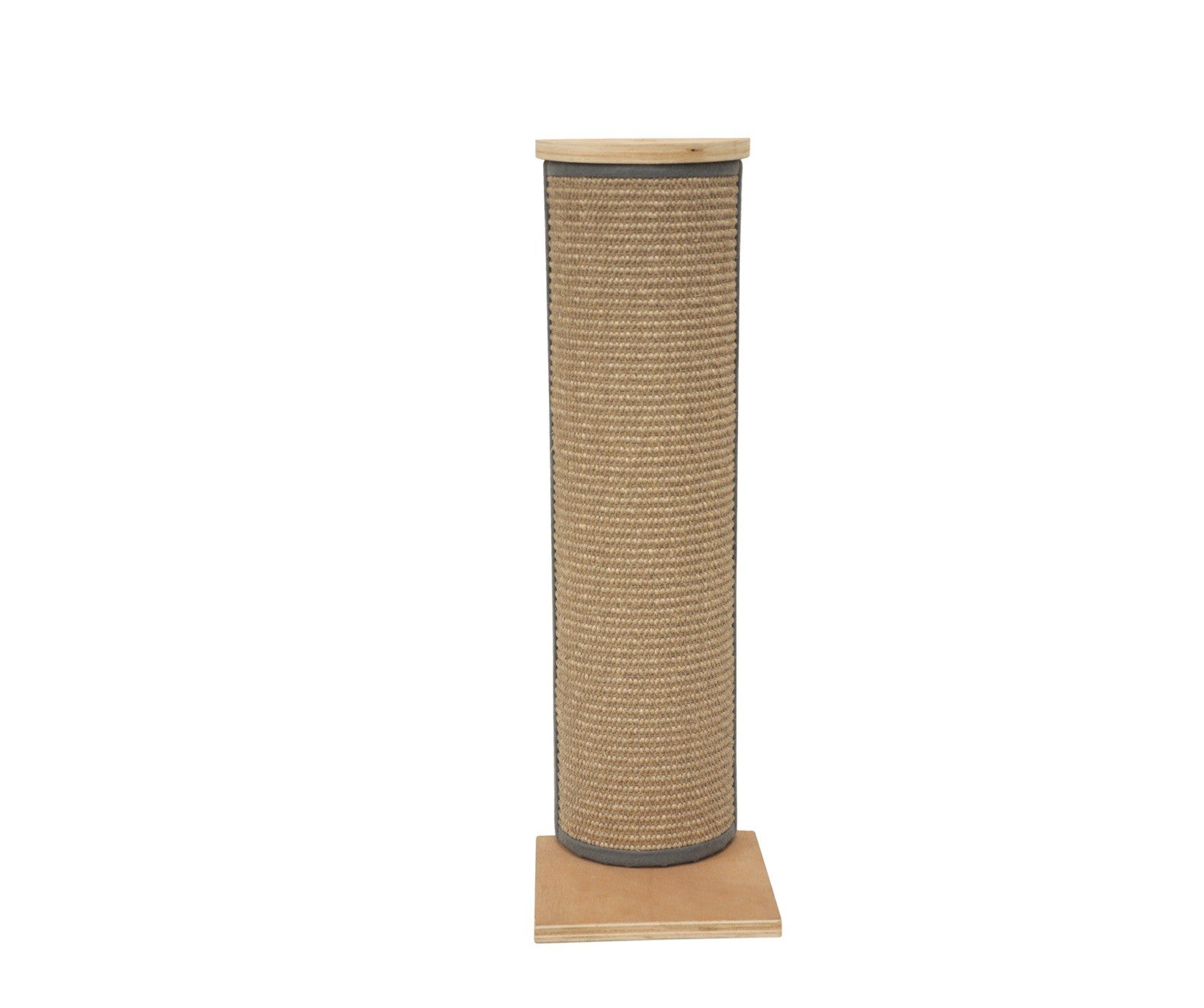Tiragraffi Camon semicircolare reversibile per gatti in sisal con base in legno, altezza 60 cm