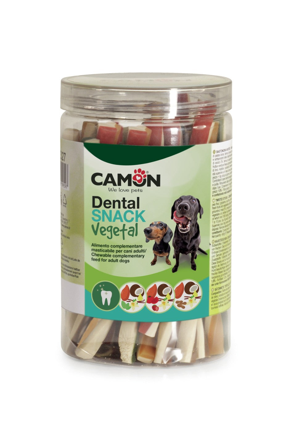 Camon VegTwist Dental Snack Vegetale Bastoncini Avvitati – 400 g