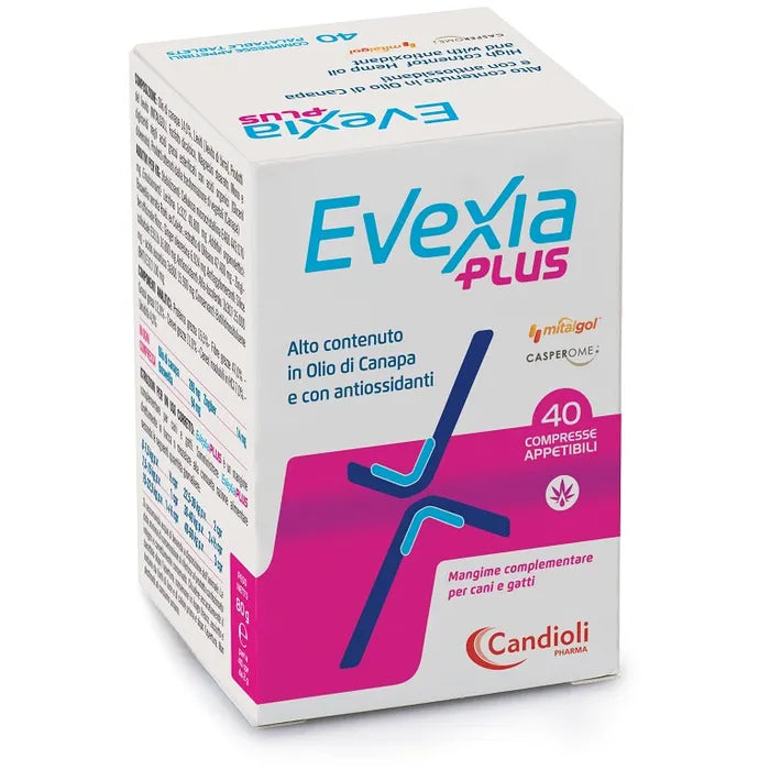 Candioli Evexia Plus: Integratore per Cani e Gatti - 40 Compresse