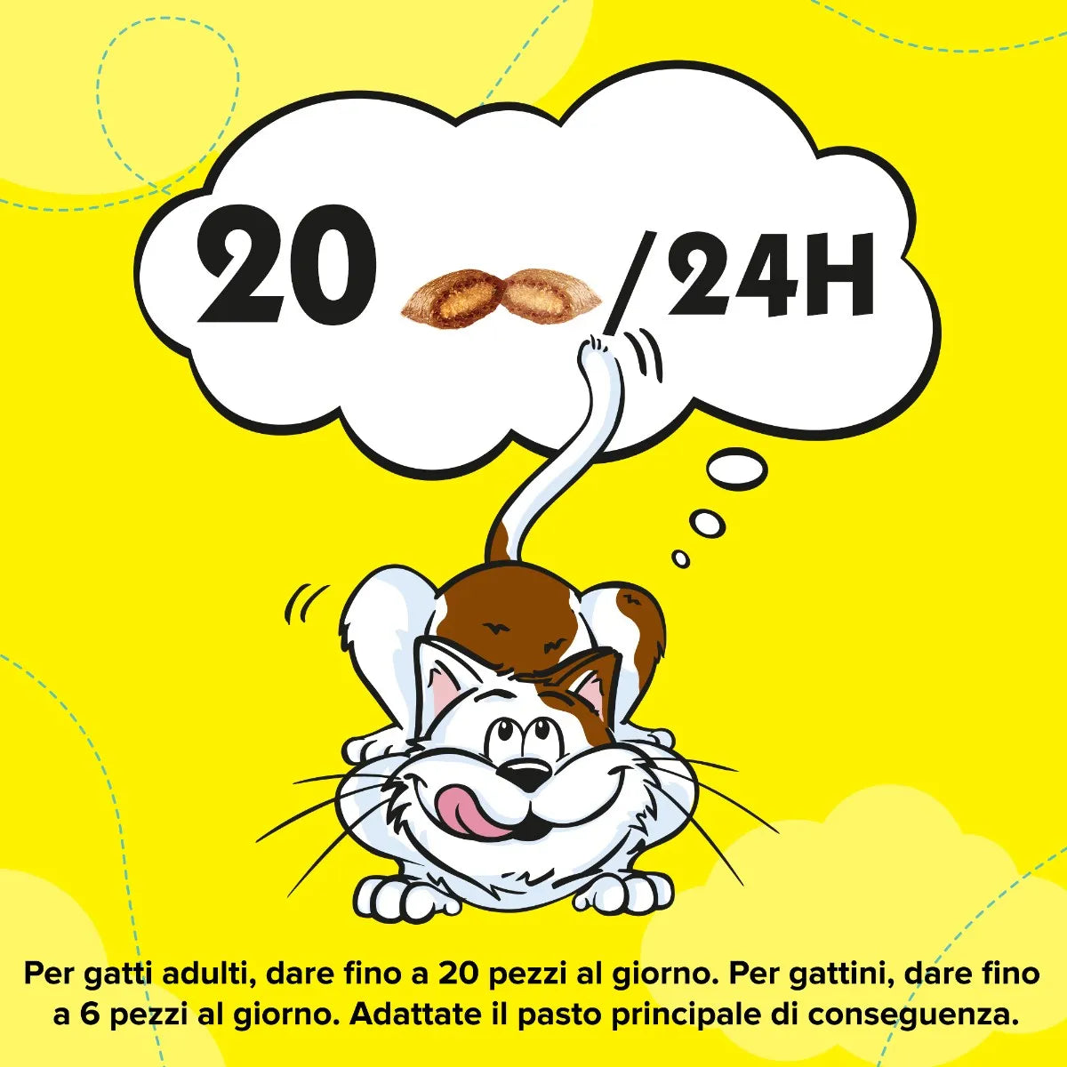 3x Catisfactions con Gusto Salmone 60g Snack per Gatti