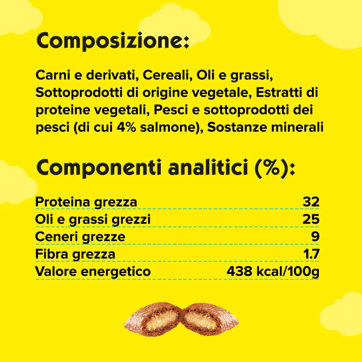 3x Catisfactions con Gusto Salmone 60g Snack per Gatti