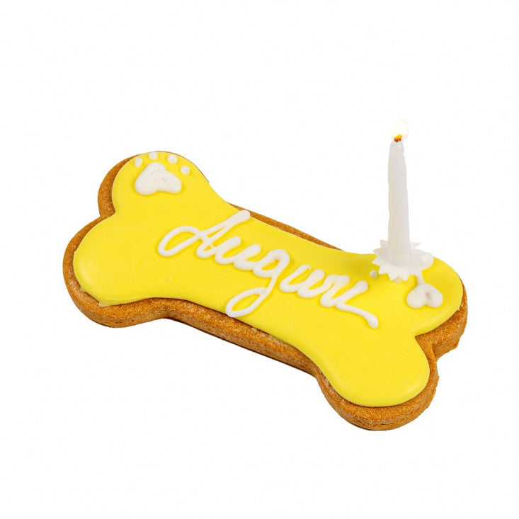 DoggyeBag Birthday Bone Auguri Giallo 85g Torta per Cani